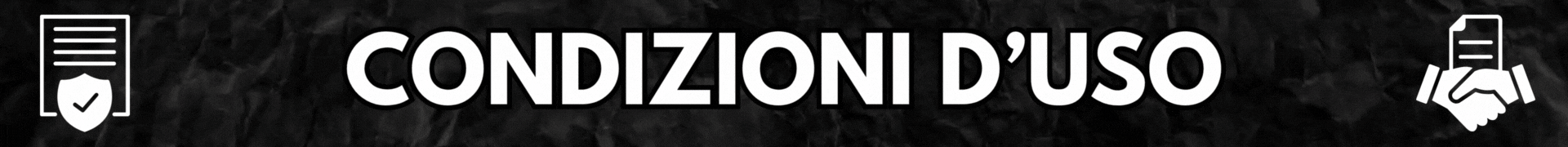 Banner Condizioni d'Uso